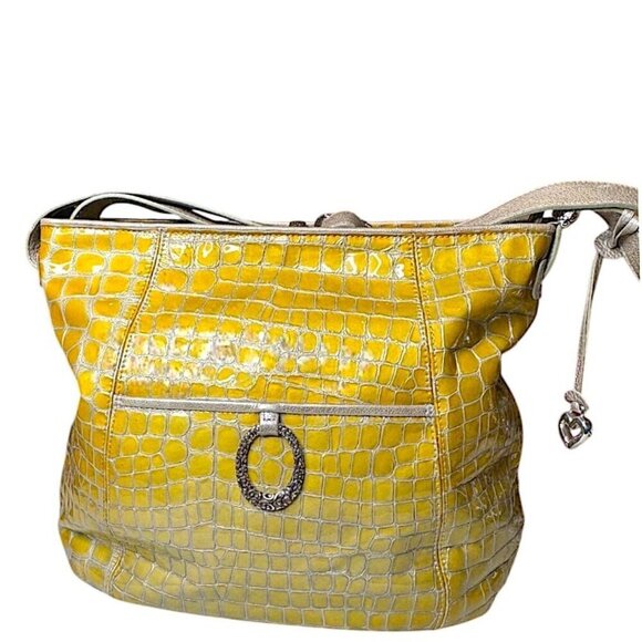 Brighton Handbags - Brighton Jane Pale Gold Shoulder Bag with Silver Hardware